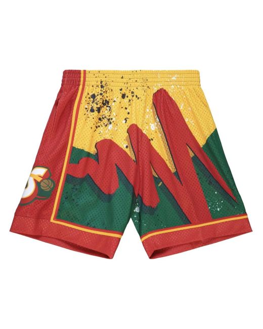 Mitchell & Ness "Nba Seattle Supersonics 1995" Hyper Hoops Swingman Shorts in het Red voor heren