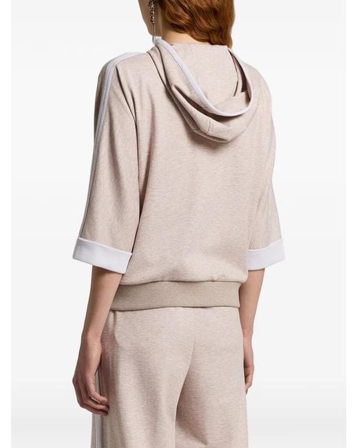 Peserico Natural Hooded Striped Jacket