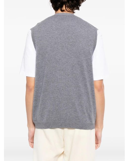 N.Peal Cashmere Weste Aus Kaschmir in Gray für Herren
