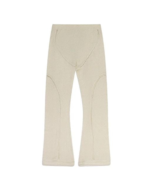 Rhude Natural Flared Knitted Trousers