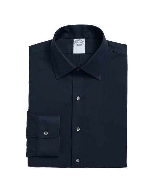 Brooks Brothers Blue Buttoned Shirt for men