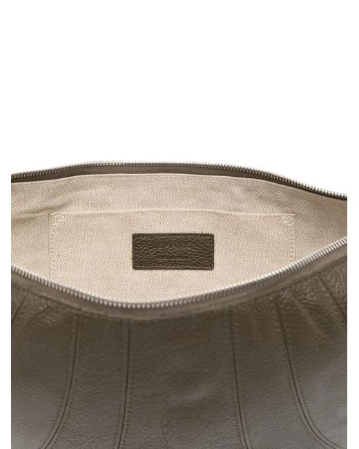 Lemaire Metallic Sac Porté Épaule Croissant À Nœud Médium