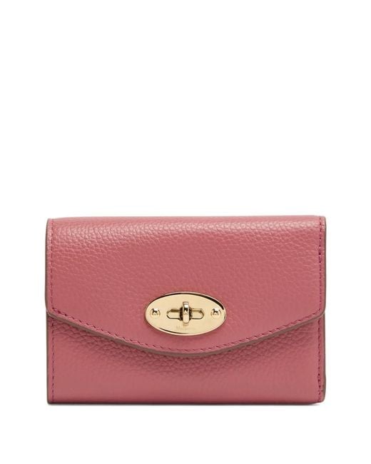 Mulberry Pink Darley Turnlock Wallet