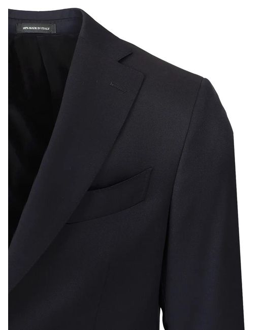 Al Duca D'aosta Blue Single-Breasted Wool Suit for men