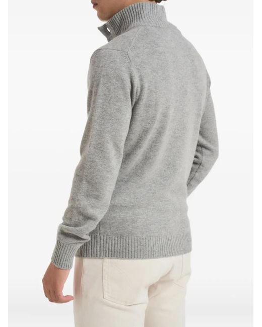 Kangra Gray Button-Closure Cardigan for men