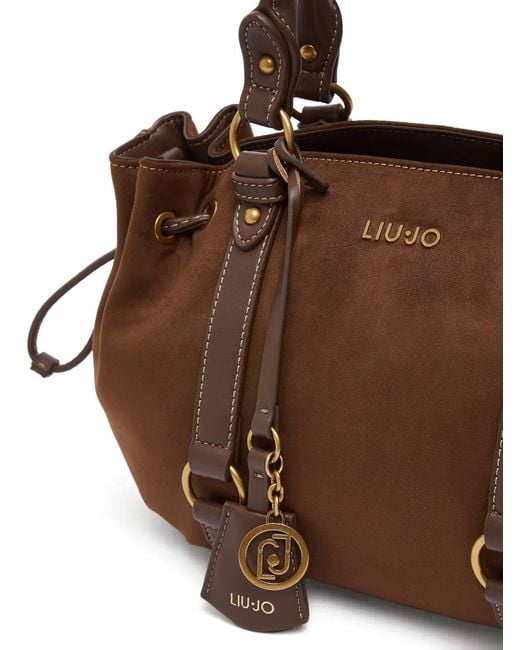 Liu Jo Brown Small Drawstring Bag