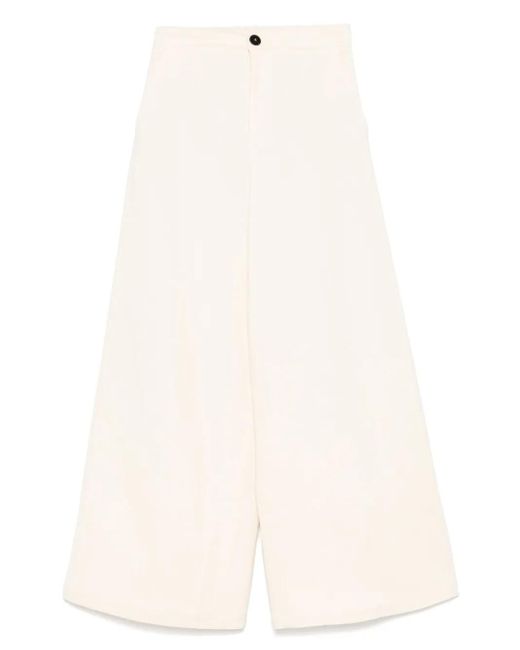 Forte Forte Broek Met Knoopsluiting in het White