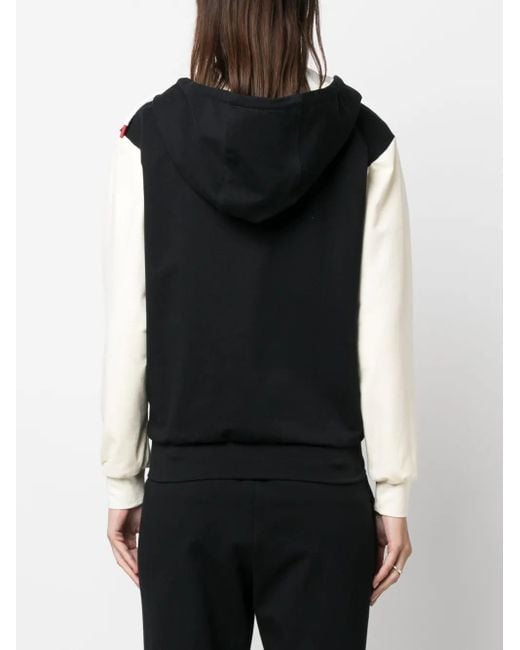 Kiton Black Drawstring Stretch-Cotton Hoodie