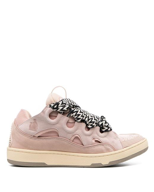 Lanvin Curb Sneakers Pink for men