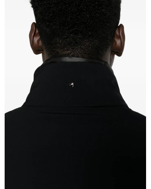 Montecore Black High-Neck Zip-Up Jacket for men