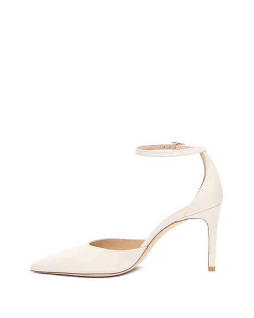 Stuart Weitzman 85 Mm Stuart Power Pumps in het Natural
