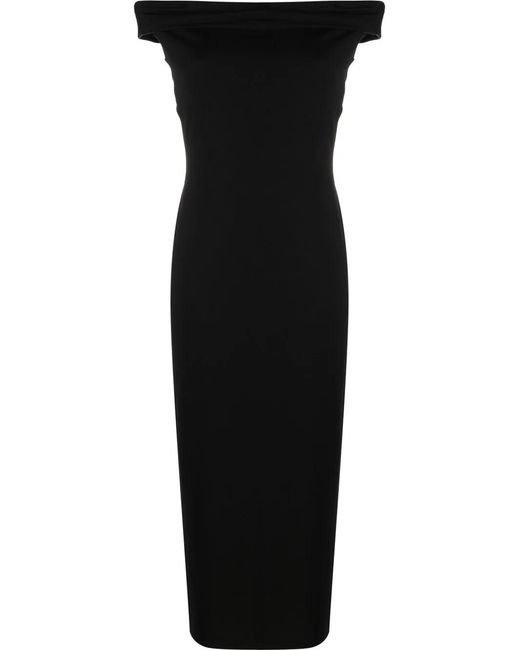 Reformation Black Jamen Knitted Dress