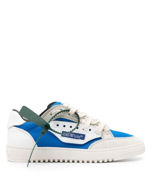 Off-White c/o Virgil Abloh 5.0 Sneakers Met Panelen in het Blue