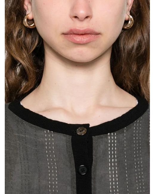 A Tentative Atelier Black Button-Up Cardigan