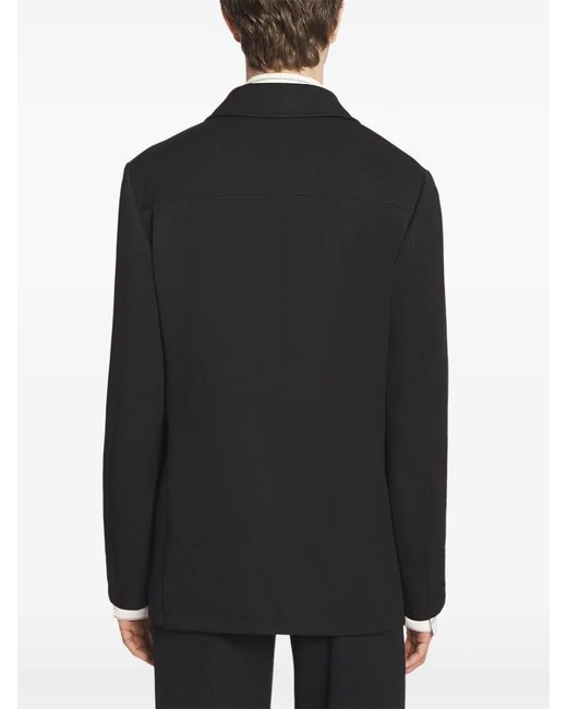 Lanvin Black Single-Breasted Blazer for men