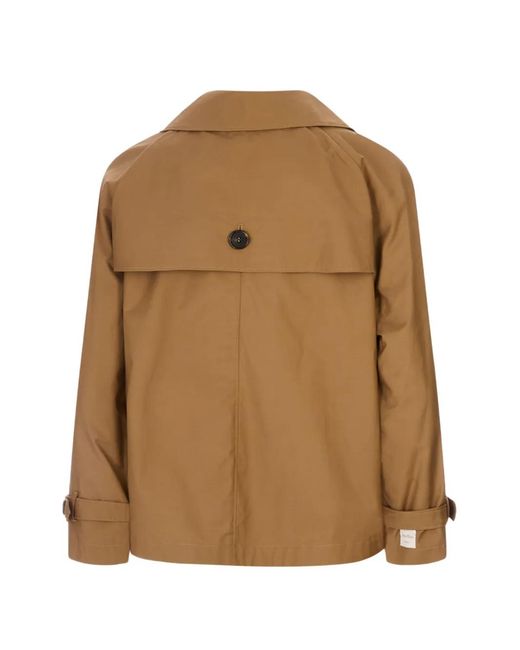 Max Mara Brown Double-Breasted Buttoned Jacket
