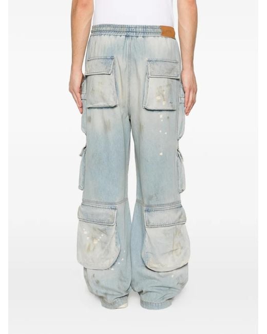 Amiri Blue Cargo Jeans for men