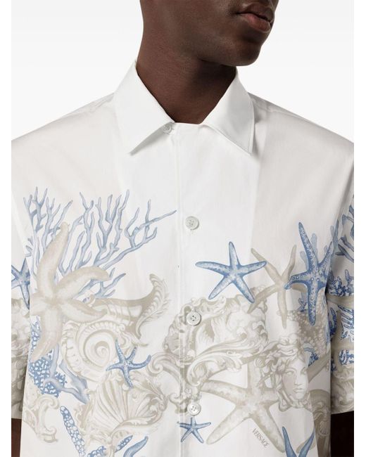 Chemise Barocco Sea Versace pour homme en coloris White