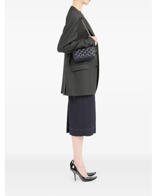 Maison Margiela Blue Glam Slam Quilted Chain Shoulder Bag
