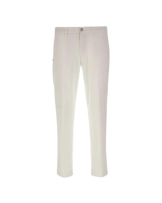 Re-hash White Mucha Chinos Trousers for men