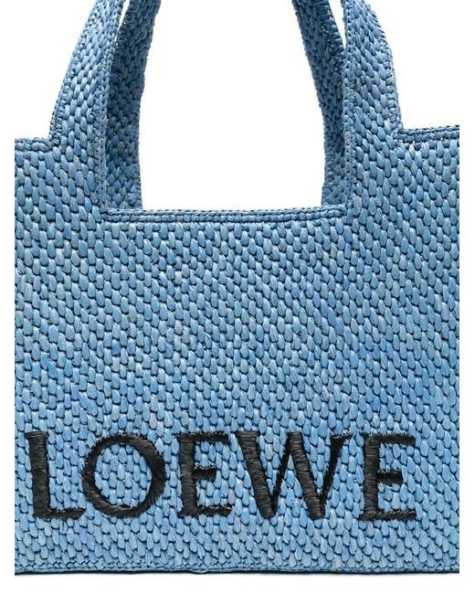 Loewe Blue Medium Font Tote Bag