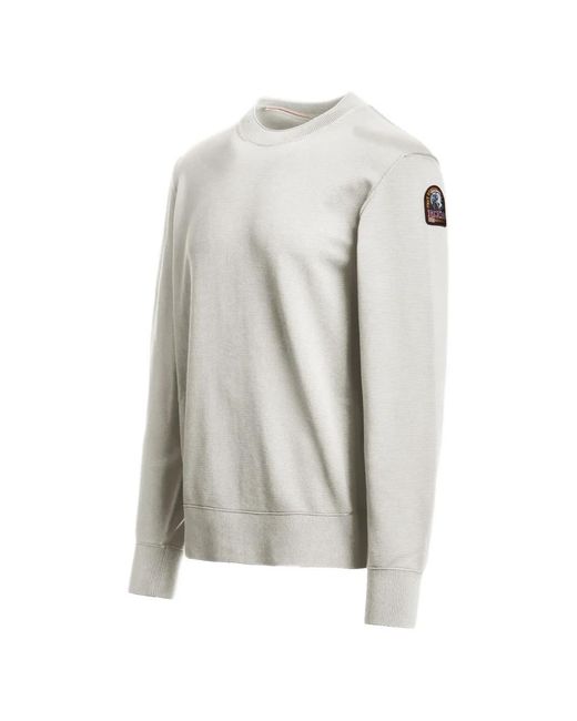Parajumpers White Basic Braw Crew-Neck Knit for men