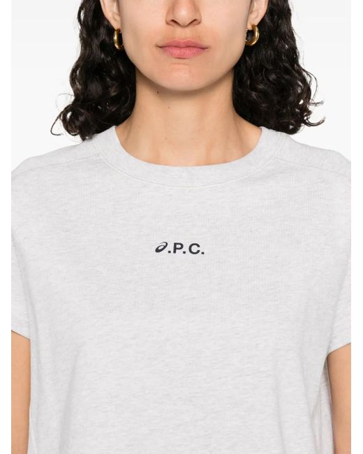 A.P.C. White X Asic Cloud T-Shirt