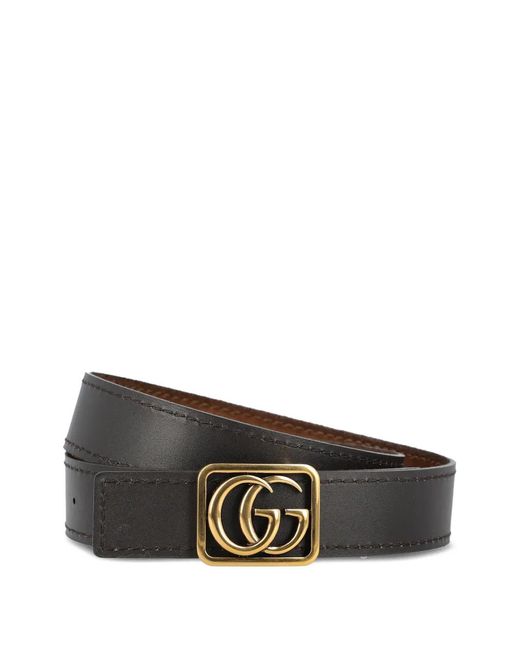 Gucci White Double G Buckle Belt for men