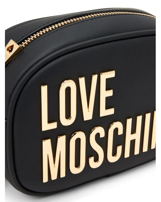 Sac À Bandoulière À Logo Appliqué Love Moschino en coloris Black