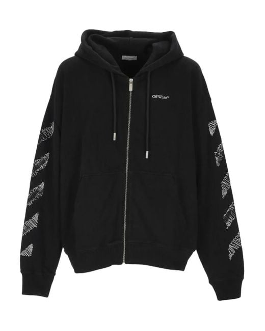 Sudadera con capucha y cremallera Off-White c/o Virgil Abloh de hombre de color Black
