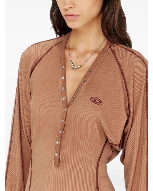 DIESEL Brown Midi Dress