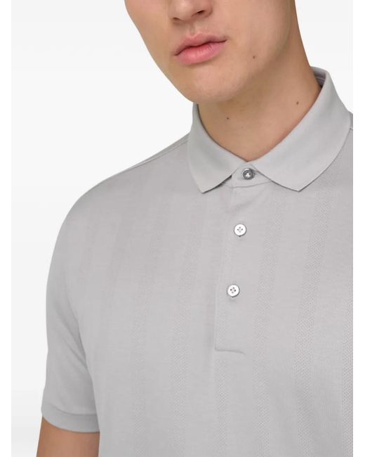 Boggi Gray Button Polo Shirt for men