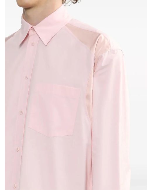 J.W. Anderson Pink Classic-Collar Cotton Shirt for men
