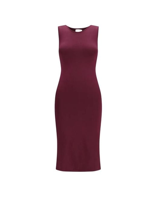 Sa Su Phi Purple Venus Sleeveless Midi Dress