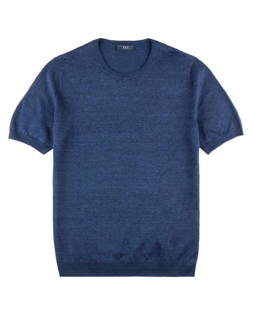 メンズ Fay ニット Tシャツ Blue