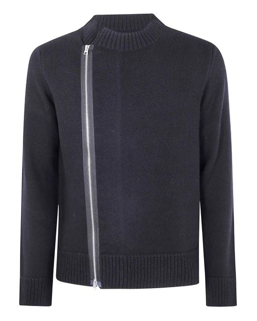 メンズ Sacai ジップアップ カーディガン Blue