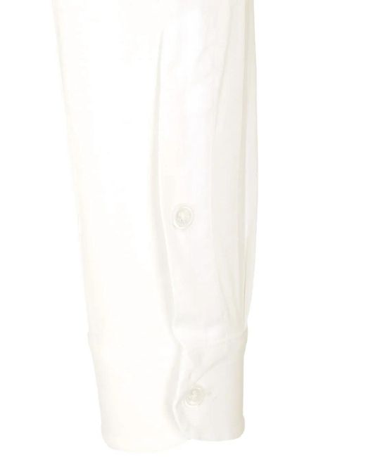 Al Duca D'aosta White Long-Sleeved Cotton Shirt for men