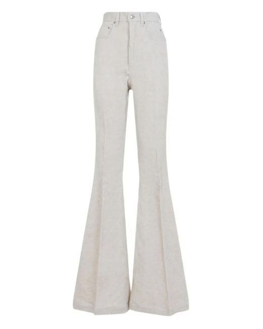 Rick Owens Gray Bolan Bootcut Pants
