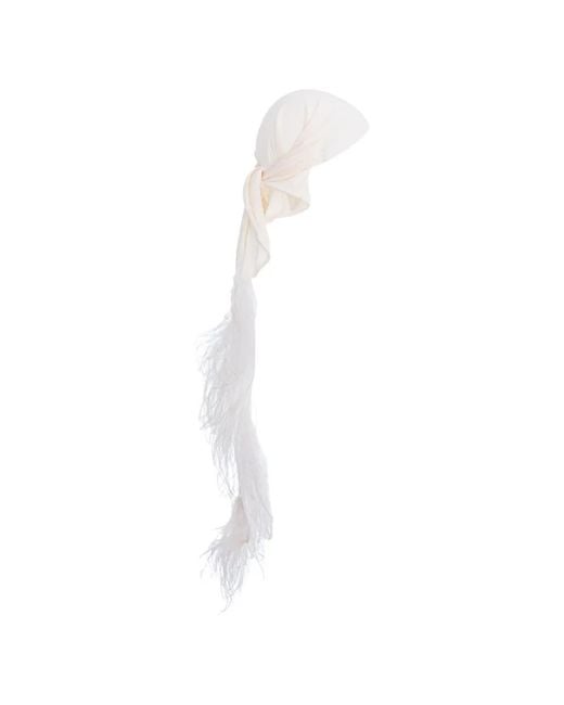 MANURI White Sissy Headscarf