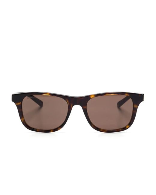 Gucci Brown Square-Frame Sunglasses for men