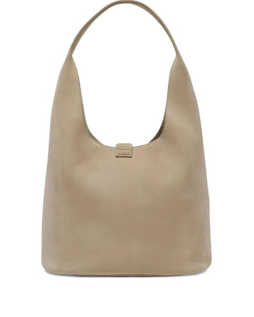 Jonathan Simkhai Gray Khai Schultertasche aus Wildleder mit abgerundetem Henkel
