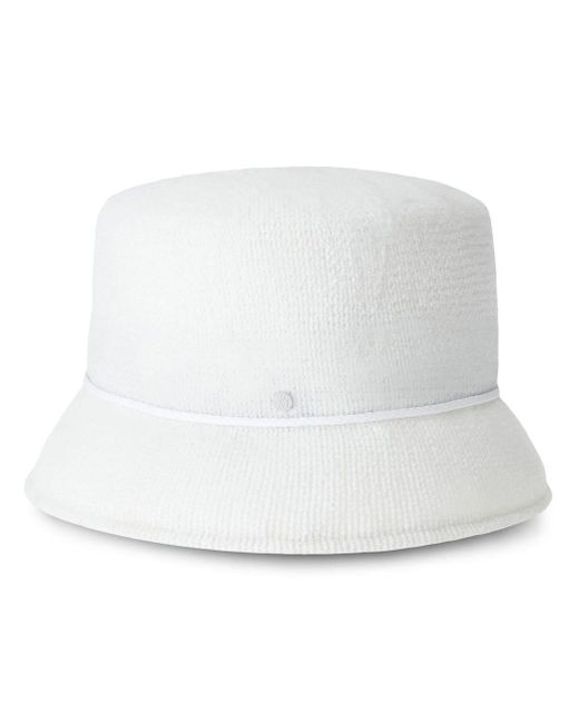 Maison Michel Mini New Kendall Bucket-hat in White | Lyst