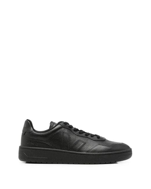 Veja Black V-90 Leather Sneakers