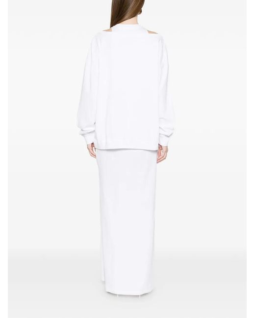 DARKPARK White Milla Layered Sweater And Dress Set
