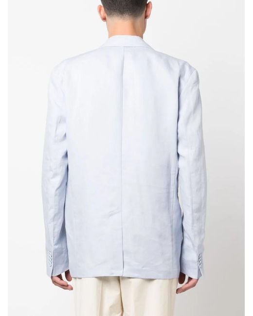 Orlebar Brown Blue Ullock Poplin Blazer for men