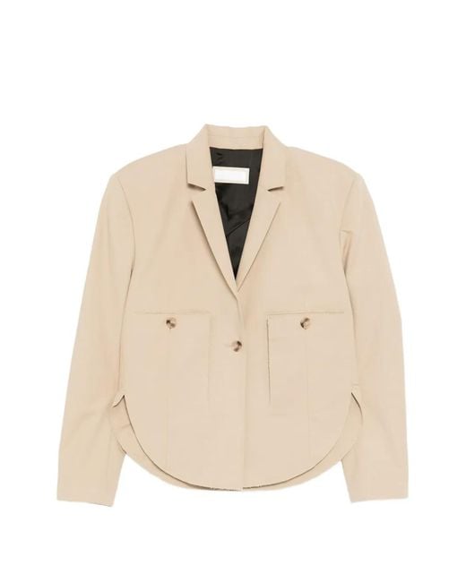 Litkovskaya Natural Curved-Hem Jacket