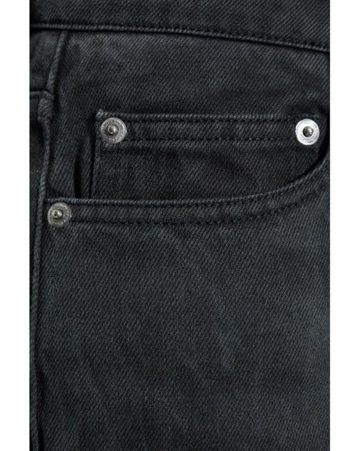 AMI Blue Cotton Wide-Leg Jeans