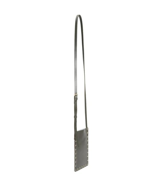 Fabiana Filippi White Stud-Embellished Crossbody Bag