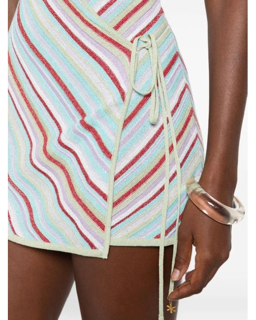 Asta Resort White Lila Wrap Mini Dress