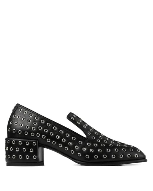 Mocassins Eliot 45 Mm À Œillets Jimmy Choo en coloris Black